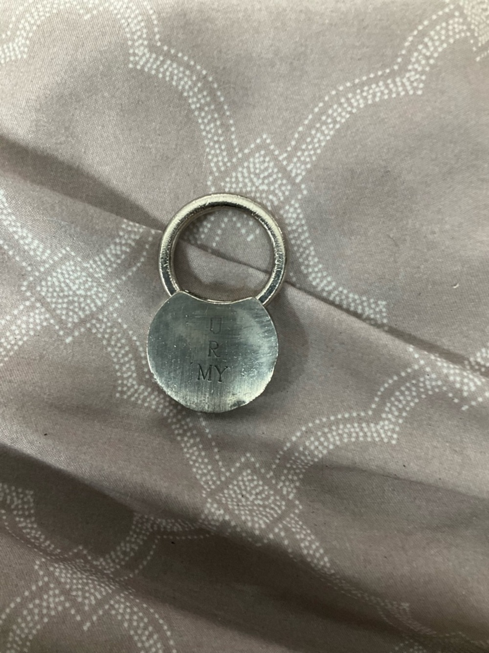 ⭐️ 10-4-$10- Silver-Tone 'U R MY BEST FRIEND” Padlock Keyring